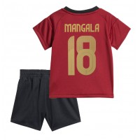 Belgien Orel Mangala #18 Hemmatröja Barn EM 2024 Kortärmad (+ Korta byxor)